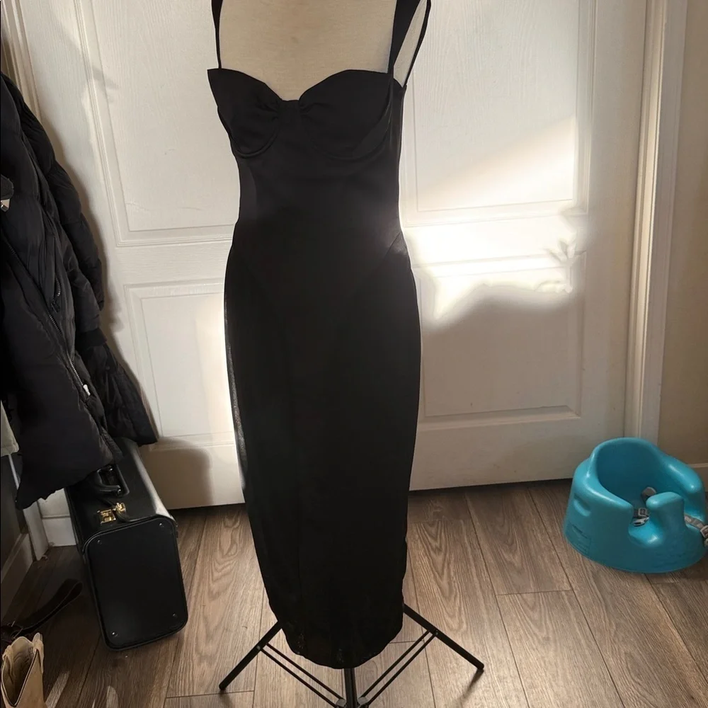 House of CB black mid length Dress size medium - Picture 14 of 15